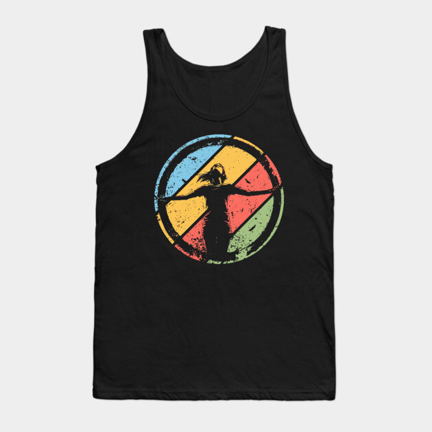 Circle of Happiness – Abstract Pop Art Retro Design Tank Top by TuncGK