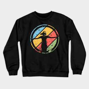 Circle of Happiness – Abstract Pop Art Retro Design Crewneck Sweatshirt