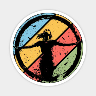 Circle of Happiness – Abstract Pop Art Retro Design Magnet