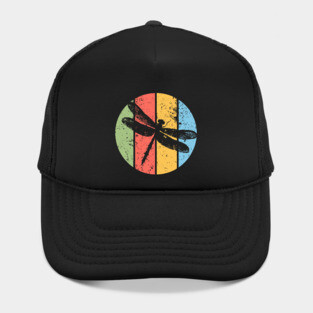 Vintage Grunge Dragonfly Pop Art – Retro Nature Insect Design Hat