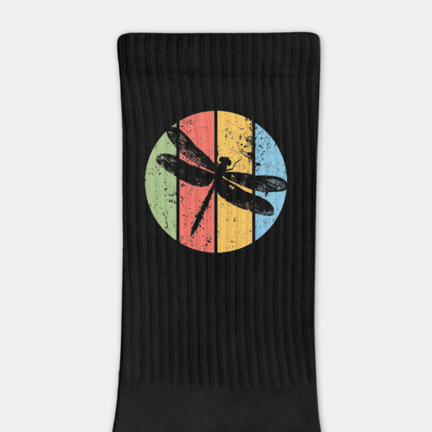 Vintage Grunge Dragonfly Pop Art – Retro Nature Insect Design by TuncGK