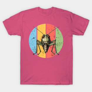Retro Grunge Grasshopper Pop Art – Distressed Vintage Insect Tee T-Shirt