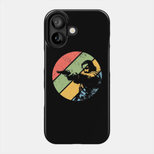 Vintage Grunge Cowboy Gunman Pop Art – Retro Western Outlaw Tee Phone Case