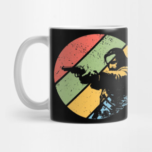 Vintage Grunge Cowboy Gunman Pop Art – Retro Western Outlaw Tee Mug