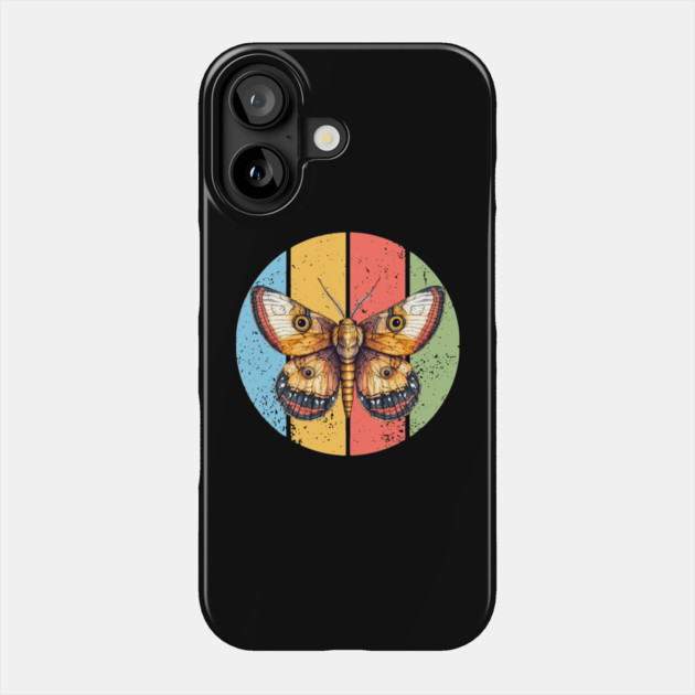 Vintage Grunge Moth Pop Art – Retro Distressed Insect Tee Phone Case by TuncGK