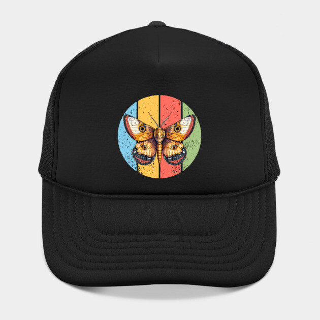 Vintage Grunge Moth Pop Art – Retro Distressed Insect Tee by TuncGK