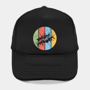 Vintage Grunge Airplane Pop Art – Retro Aviation Distressed Tee Hat