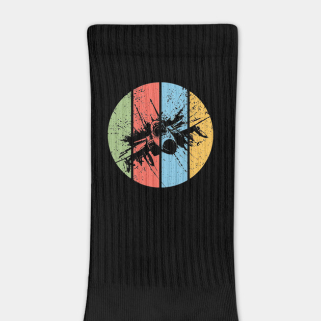 Vintage Grunge Airplane Pop Art – Retro Aviation Distressed Tee by TuncGK