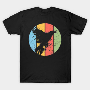 Gothic Grunge Raven Pop Art – Vintage Distressed Crow Tee T-Shirt