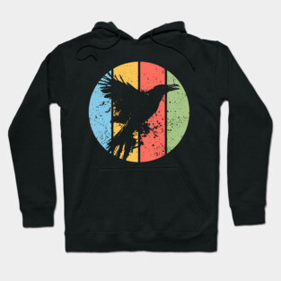 Gothic Grunge Raven Pop Art – Vintage Distressed Crow Tee Hoodie