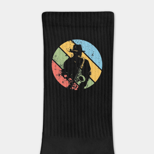 Vintage Jazz Saxophone Pop Art – Retro Grunge Musician Tee by TuncGK