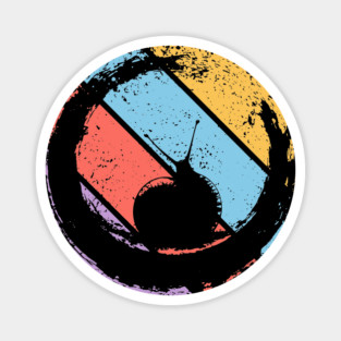 Retro Grunge Snail Pop Art – Minimalist Distressed Nature Tee Magnet