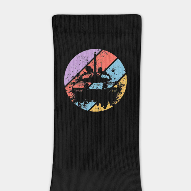 Retro Grunge Military Tank Pop Art – Distressed War Machine Tee by TuncGK