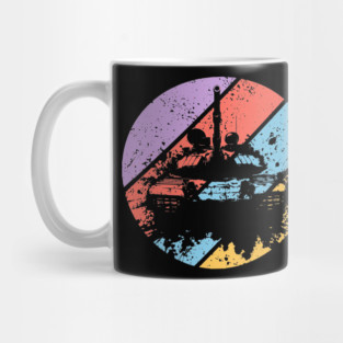 Retro Grunge Military Tank Pop Art – Distressed War Machine Tee Mug