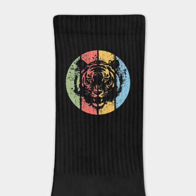 Vintage Grunge Tiger Pop Art – Retro Distressed Wildcat Tee by TuncGK