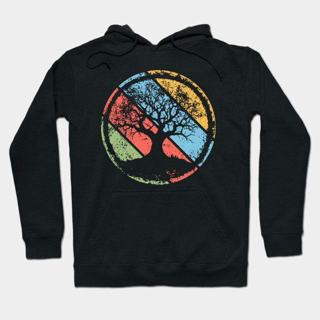 Vintage Grunge Tree of Life Pop Art – Retro Spiritual Symbol Tee Hoodie by TuncGK