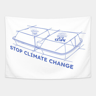 Stop Climate Change Tapestry