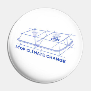 Stop Climate Change Pin
