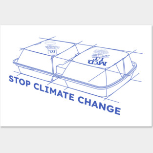 Stop Climate Change Posters and Art