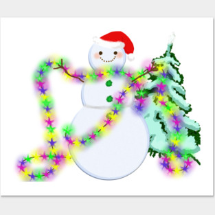 Snowman Posters and Art