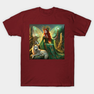 Fairie Dame of the Fine Green Kirtle T-Shirt