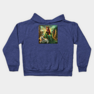 Fairie Dame of the Fine Green Kirtle Kids Hoodie