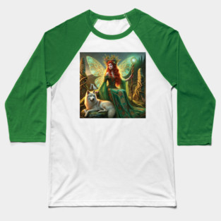 Fairie Dame of the Fine Green Kirtle Baseball T-Shirt