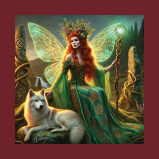 Fairie Dame of the Fine Green Kirtle T-Shirt