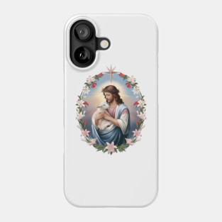 Jesus with Lamb- Giant Easter Egg Surprise, Happy Easter Day Phone Case