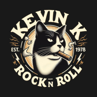 Kevin K: cigar-smoking cat T-Shirt