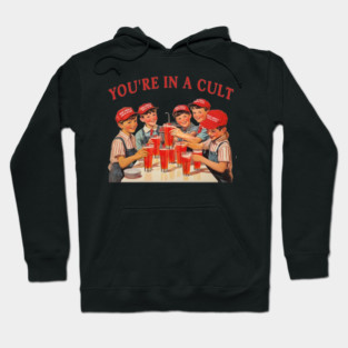 You're In A Cult Anti Fascism Social Club Funny Maga Anti-Trump Hoodie