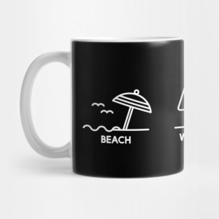 Beach, Woodland, City Mug