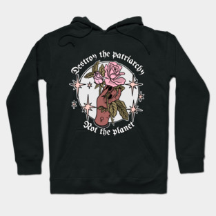 destroy the patriarchy not the planet Hoodie