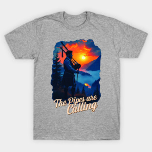 Scottish Bagpipes - Pipes are Calling T-Shirt