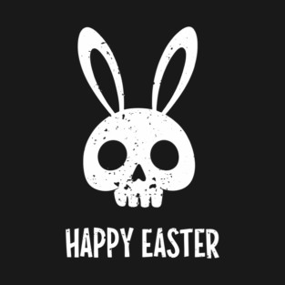 Sarcastic Gothic Easter Bunny Skull T-Shirt