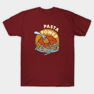 Pasta Power! - 80s Style Retro T-Shirt