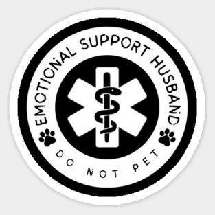 Emotional-Support-Husband-Do-Not-Pet Magnet