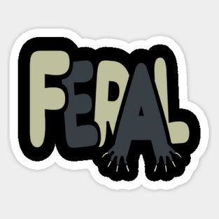 Feral Sticker