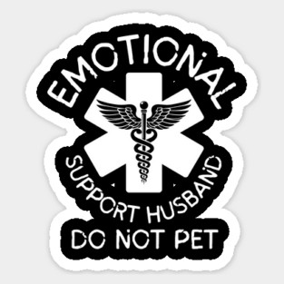 Emotional-Support-Husband-Do-Not-Pet Magnet