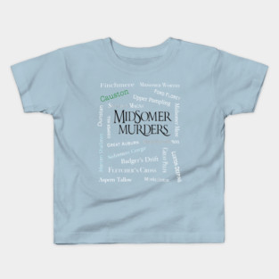 Midsomer Murder Towns Kids T-Shirt