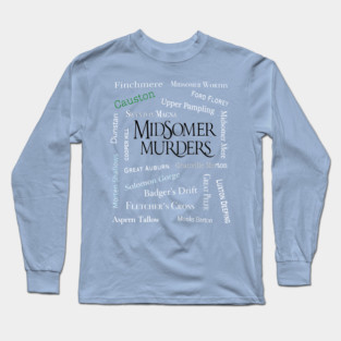 Midsomer Murder Towns Long Sleeve T-Shirt