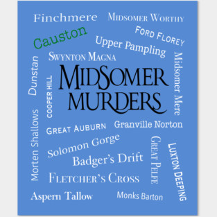Midsomer Murder Towns Posters and Art