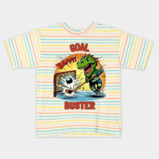 Goal Buster – Dino Hockey Hero Kids T-Shirt