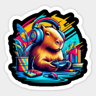 Capybara Funny Video Games Capybara Magnet