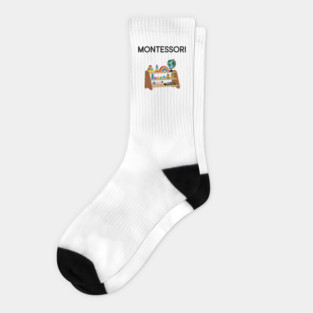 Montessori Teacher Montessori Education Back To School Socks
