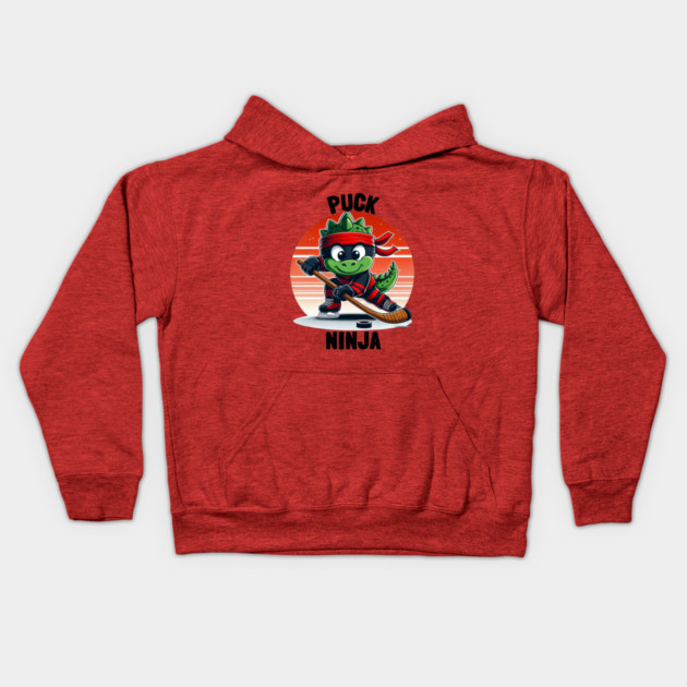 Puck Ninja – Silent but Slapshot Kids Hoodie by Ben's Store 1