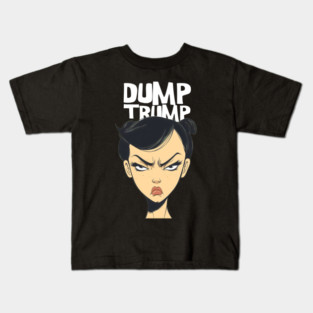 Dump Trump: American Women Kids T-Shirt