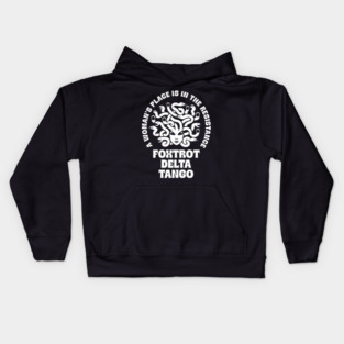 A Woman's Place Is In The Resistance Kids Hoodie