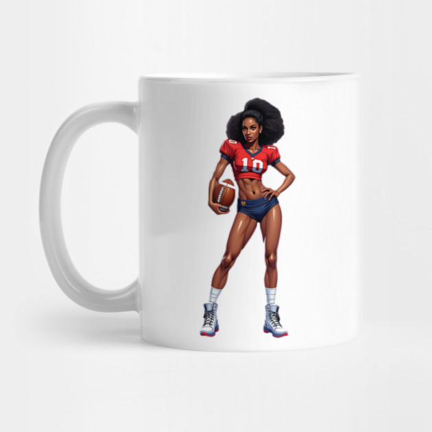 Female High School American Football Player by animegirlnft