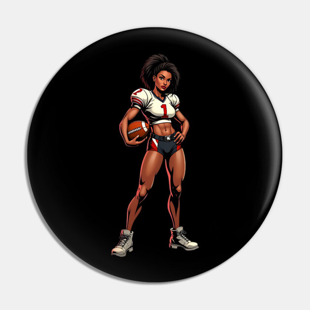 American College Football Girl Pin by animegirlnft